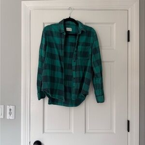 Universal Thread Teal Checkered Men's Shirt